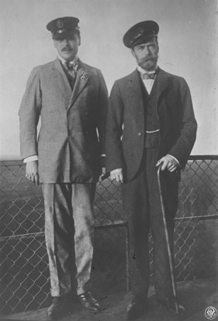 Großherzog Ernst Ludwig und Zar Nikolaus II 